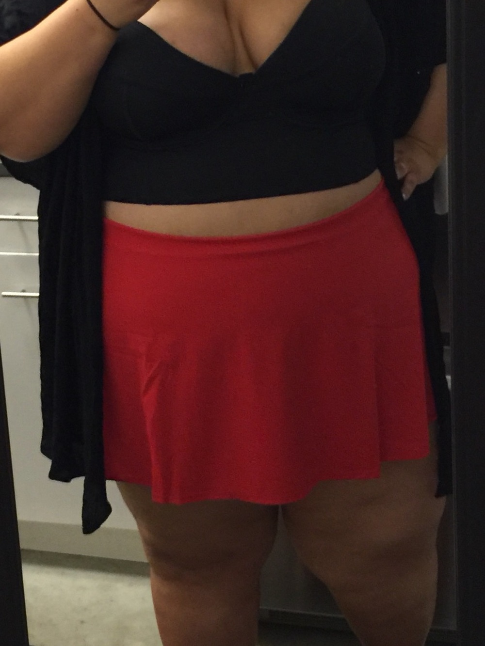 torrid Red swim Skirt